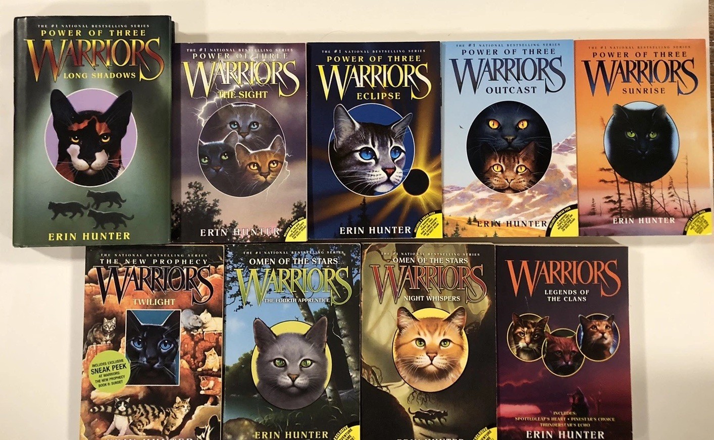 LOT OF 27 WARRIORS Books BY ERIN HUNTER – Various Sets