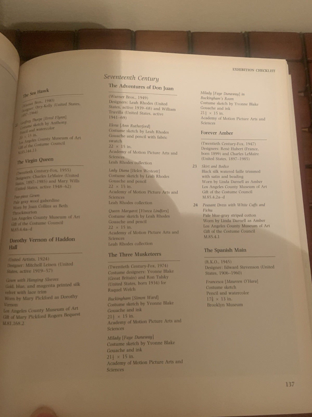 Hollywood and History. Costume Design in Film – 1987