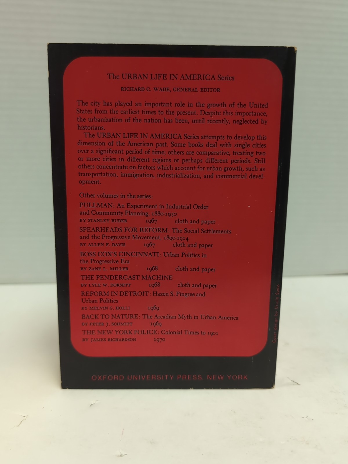The Ku Klux Klan In the City 1915-1930 by Kenneth Jackson, Oxford 1970 Trade PB