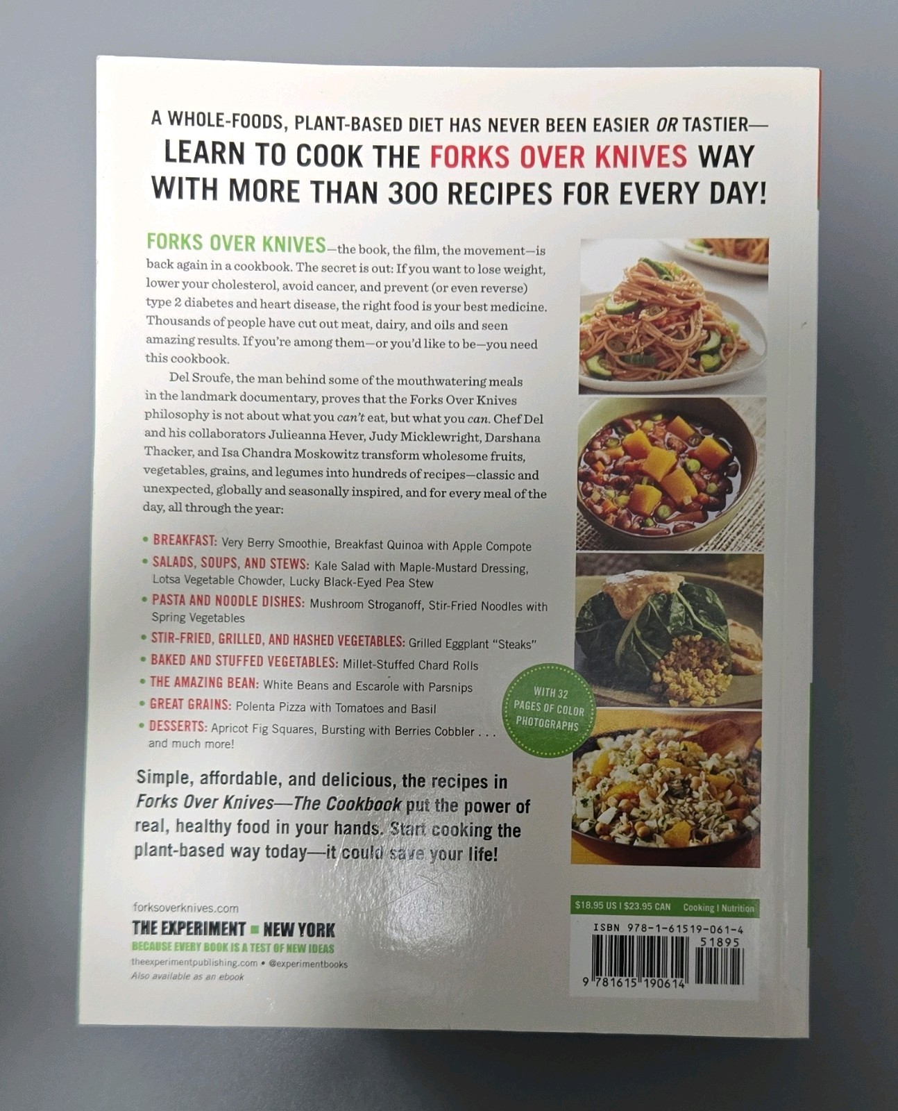 Forks Over Knives by Del Sroufe, Trade Paperback, 2012, Cooking, 300 Recipes
