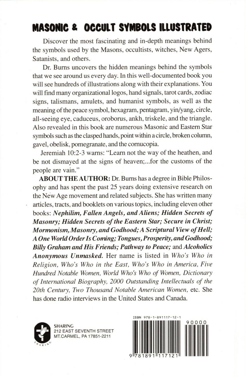 Masonic and Occult Symbols Illustrated, by Dr. Cathy Burns