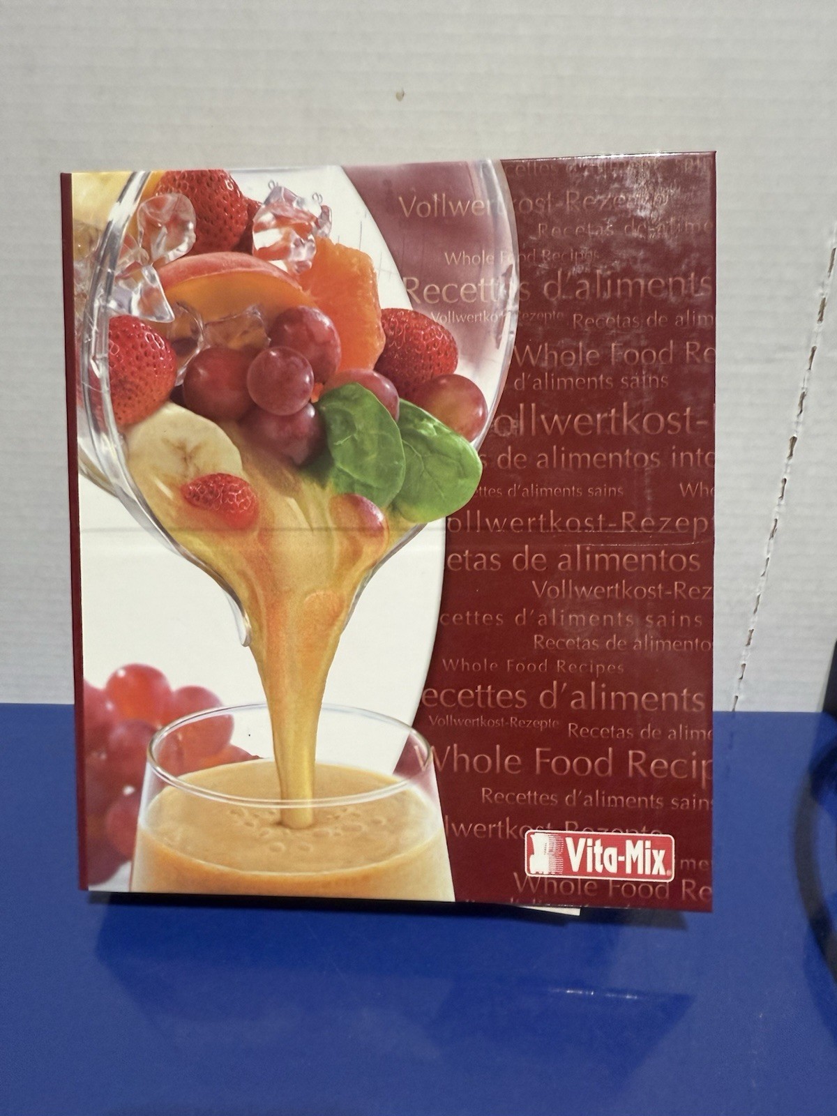Vita-Mix Owner’s Manual + Cookbook Recipes Instructions Binder w Built-In Stand