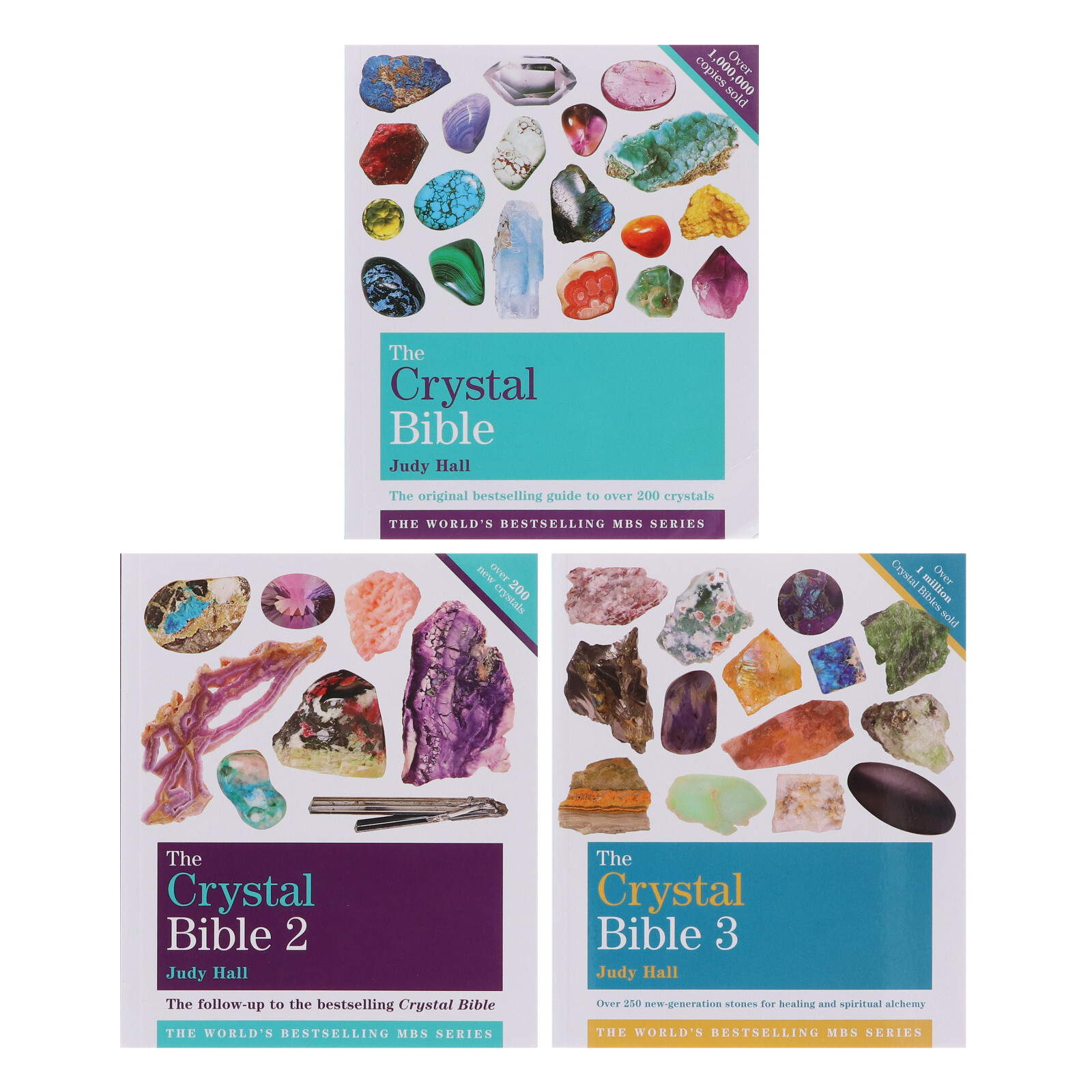 The Crystal Bible Series Volume 1-3 Books Collection Paperback Set By Judy Hall