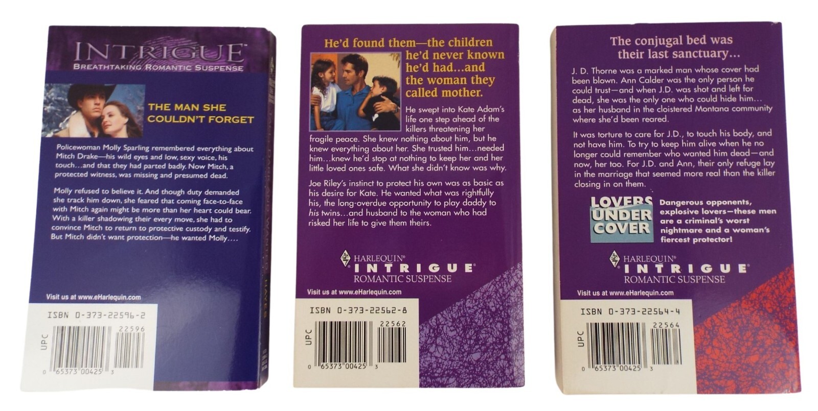 7 Harlequin Intrigue Paperback Books ~ Romance Suspense ~Secret Agent Santa