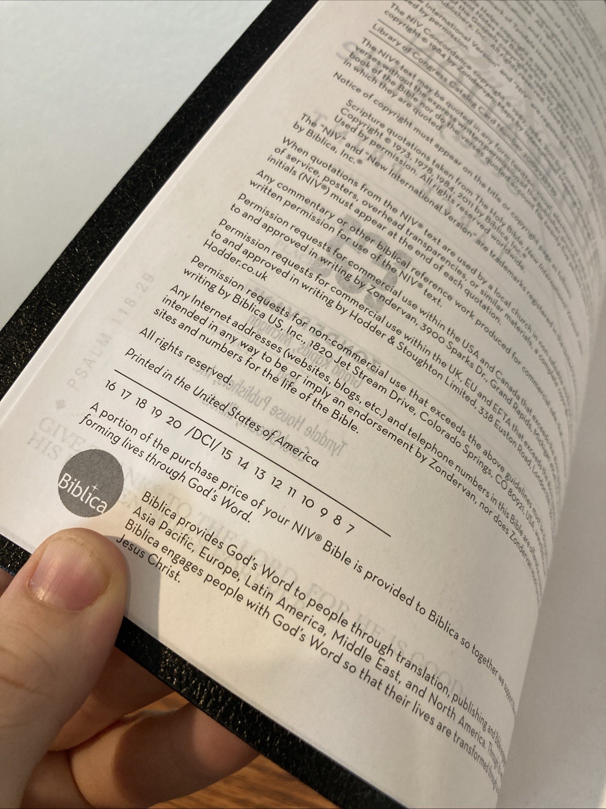 Large Print Zondervan NIV Life Application Study Bible | Black Bonded Leather