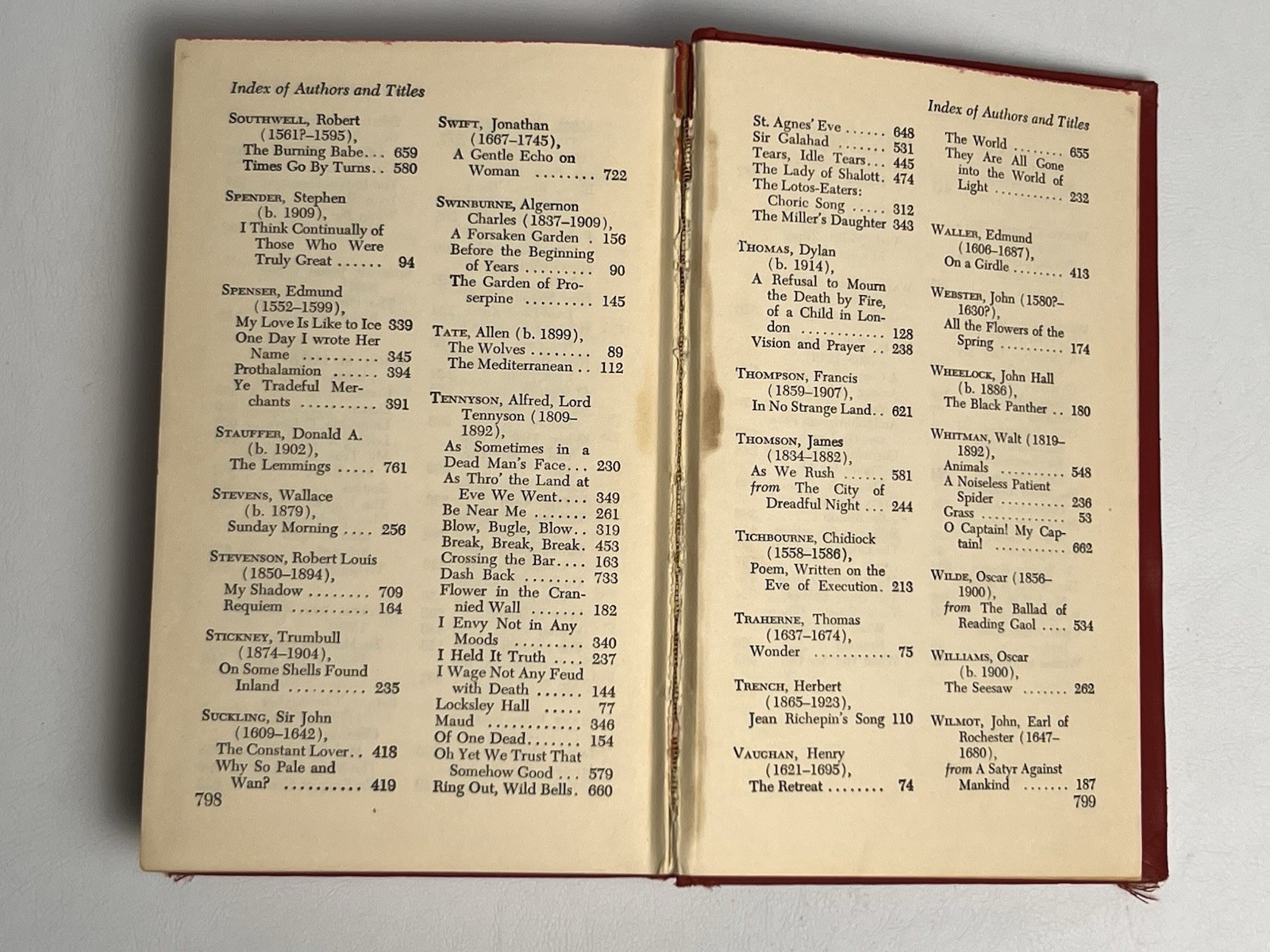 A Little Treasury of Great Poetry Oscar Williams 1947 Scribner’s