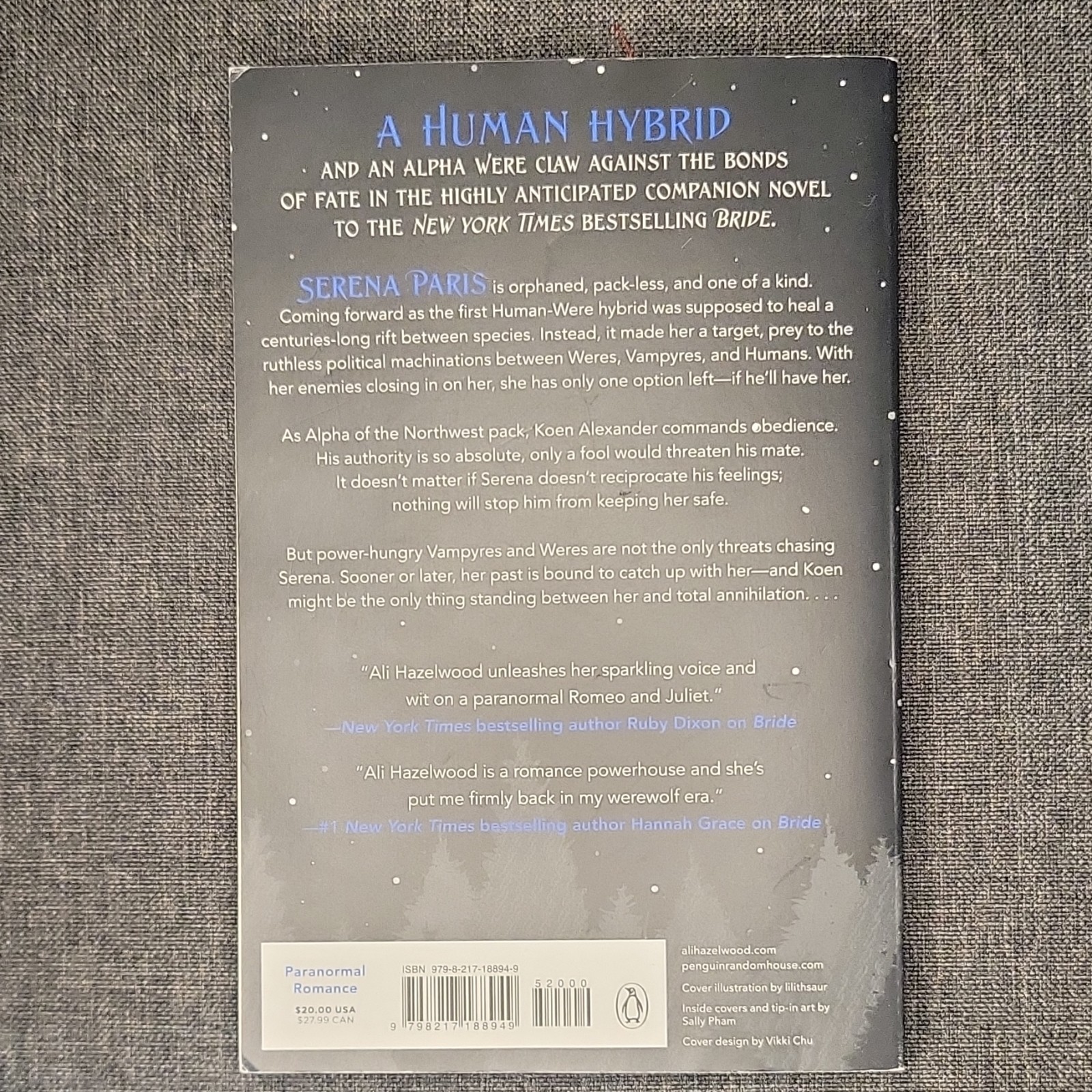 Ali Hazelwood Mate Paperback Paranormal Romance Bride Series Illustrated
