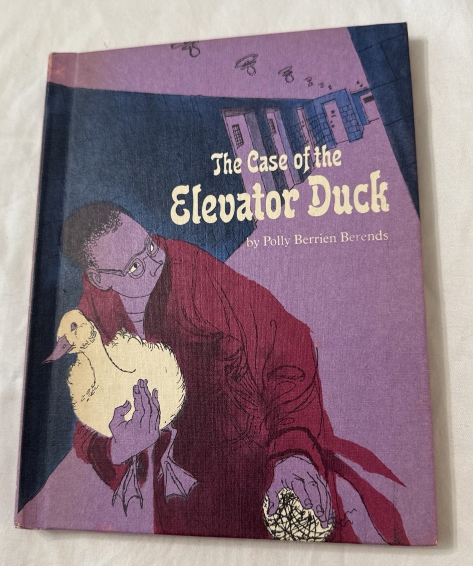 1973 „The Case Of The Elevator Duck“ by Polly Berrien Berends Hardcover Book