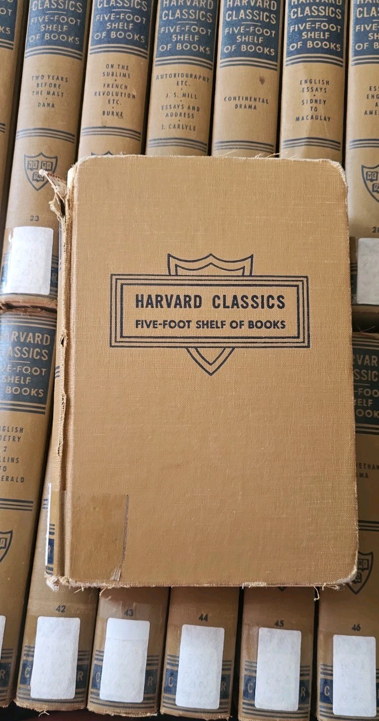 1930s Harvard Classics 5 Foot Shelf Of Books 51 Volume (#35 missing) Library Iss