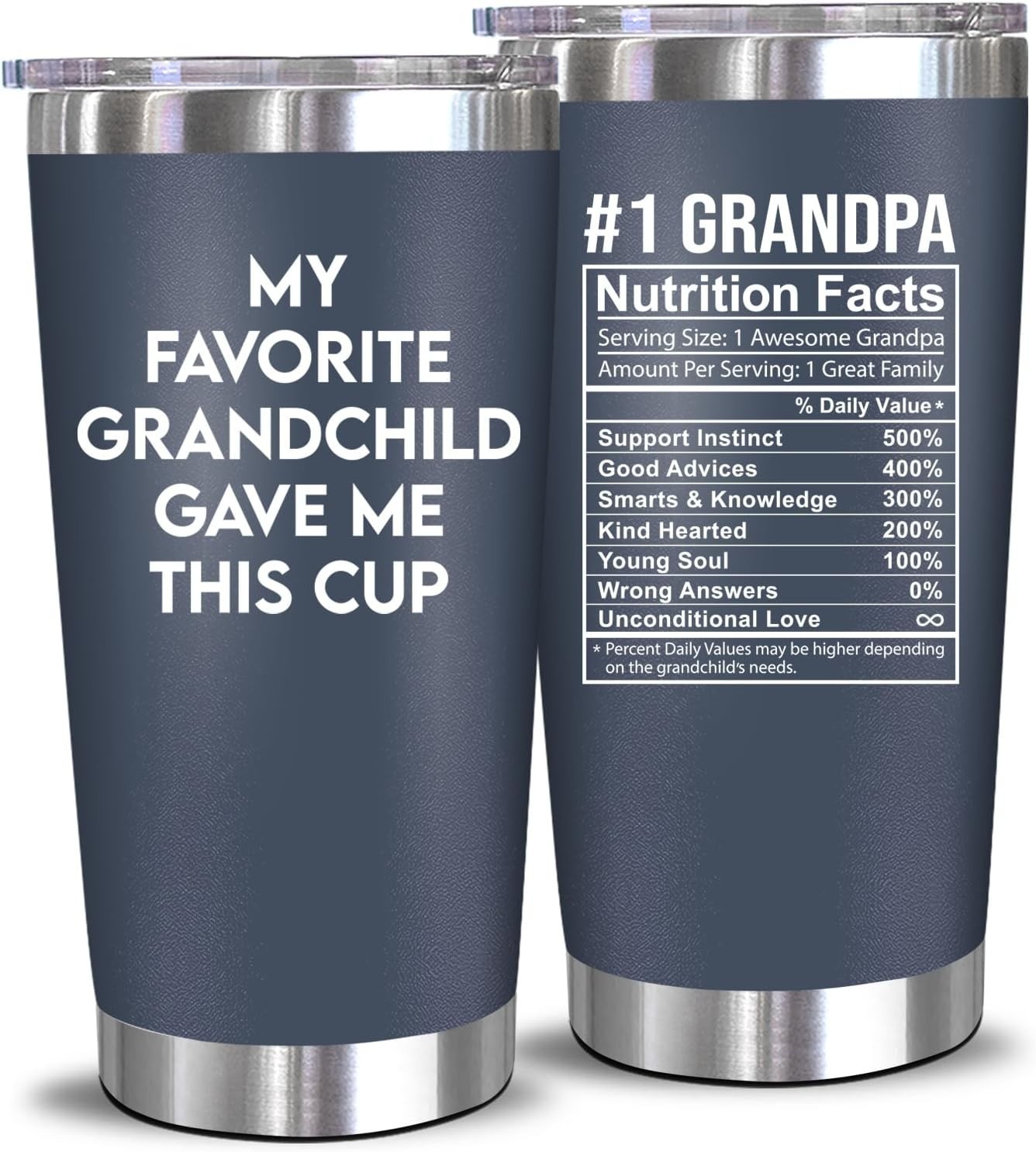 20 Oz BPA-Free Steel Tumbler – Perfect Gift for Grandfather’s Birthday & More