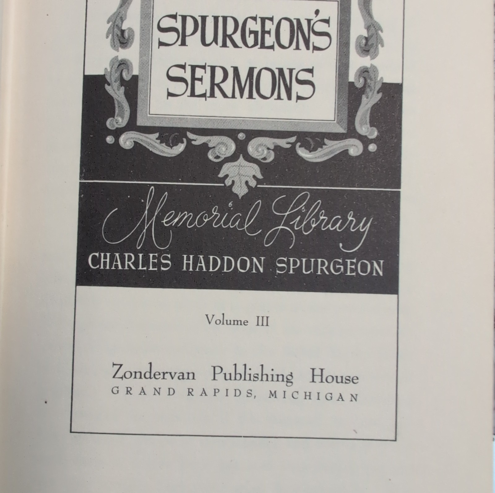 Lot of 5 Books Spurgeon’s Sermons Charles Spurgeon Christian Vol. 3, 6, 10, 15