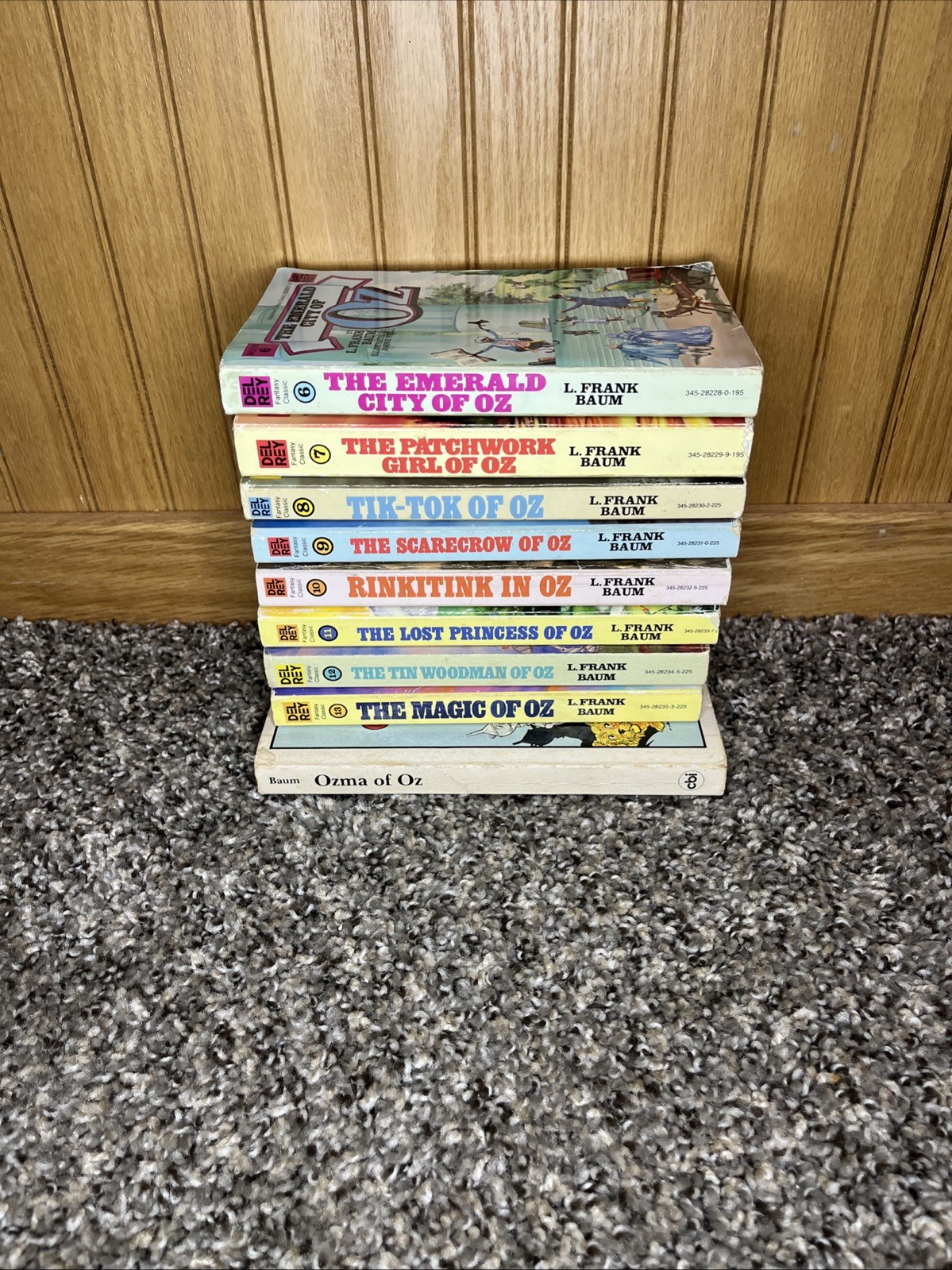Lot of 9 The Land of Oz Paperback Books L. Frank Baum (3 & 6 – 13).