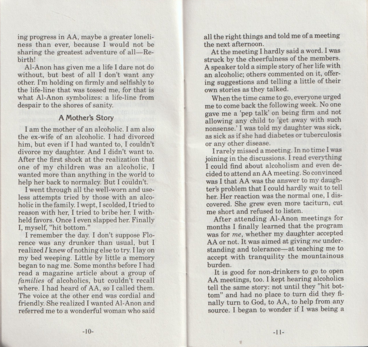 Alcoholism, The Family Disease from AFG, Al-Anon, P-4, 1983, 48 pages