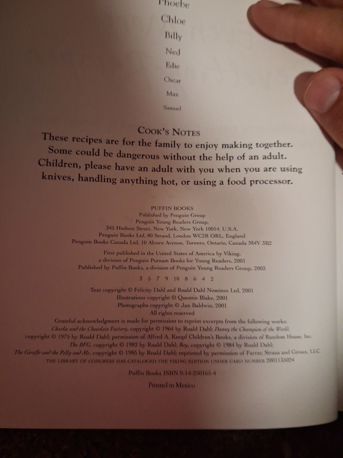 Roald Dahl’s Even More Revolting Recipes by Roald Dahl and Felicity Dahl (2001)