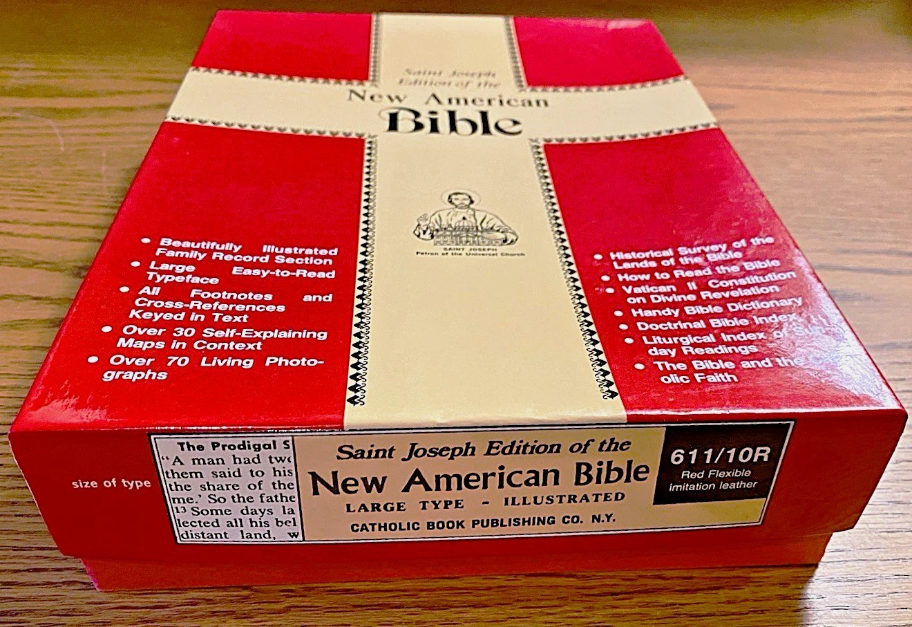 Saint Joseph Edition of the New American Bible NEW in Box Large Type Illustrated