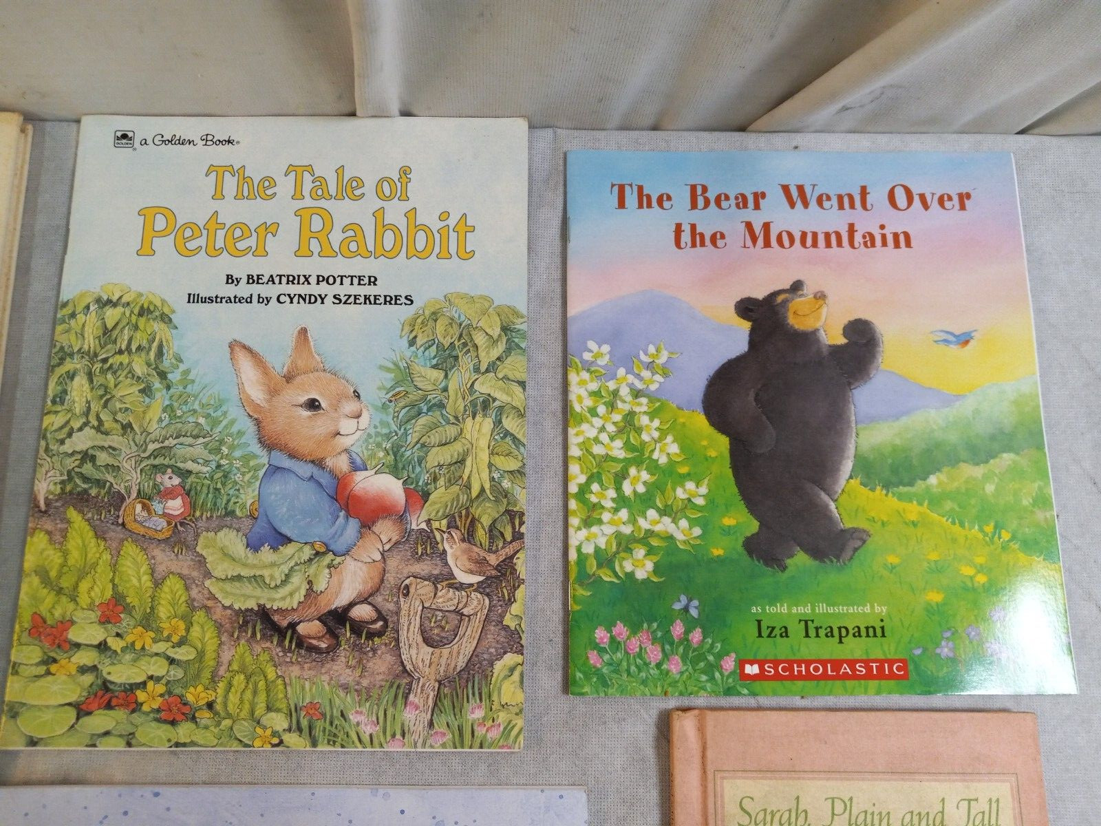 Lot of 5 Miscellaneous Childrens Books PETER RABBIT, Baby, Plain & Tall, Bear