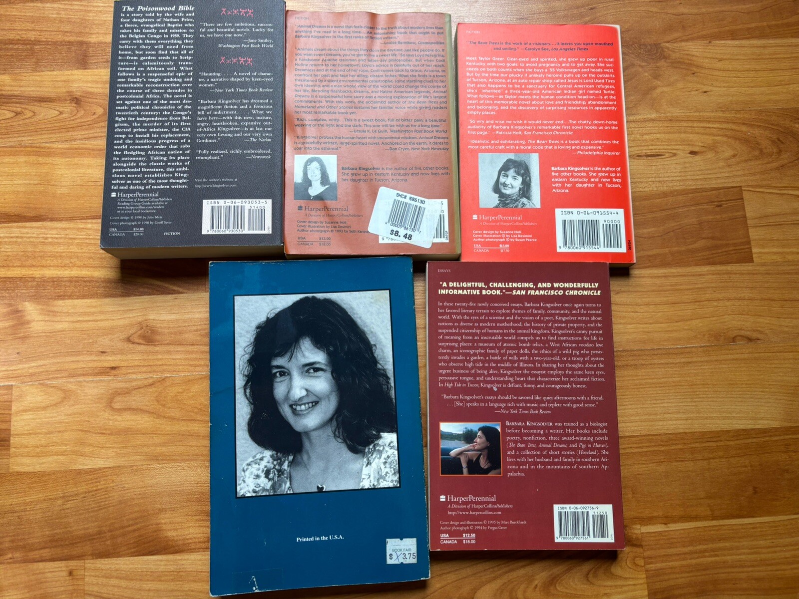 Barbara Kingsolver Paperback Books LOT x 5 Society Survival Pulitzer Prize