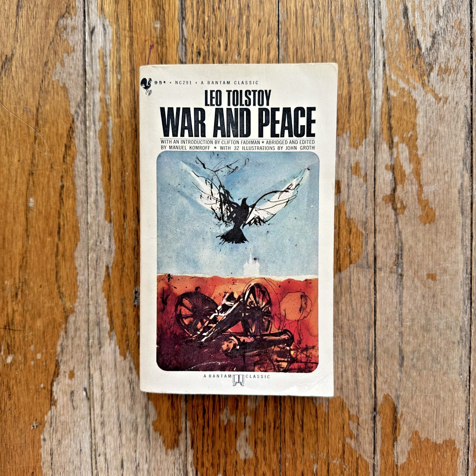 Leo Tolstoy WAR AND PEACE Napoleonic Wars Russia Bantam Classic PB Book 1965