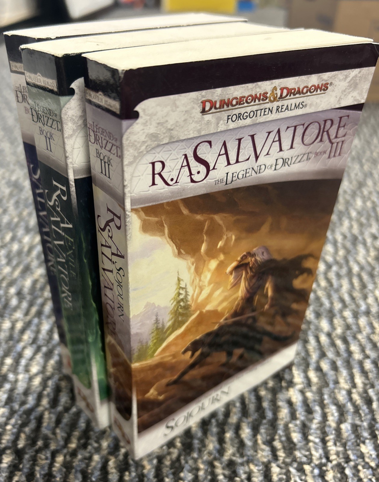 Forgotten Realms Legend of Drizzt Series 1-3 Paperback Lot R.A. Salvatore VG