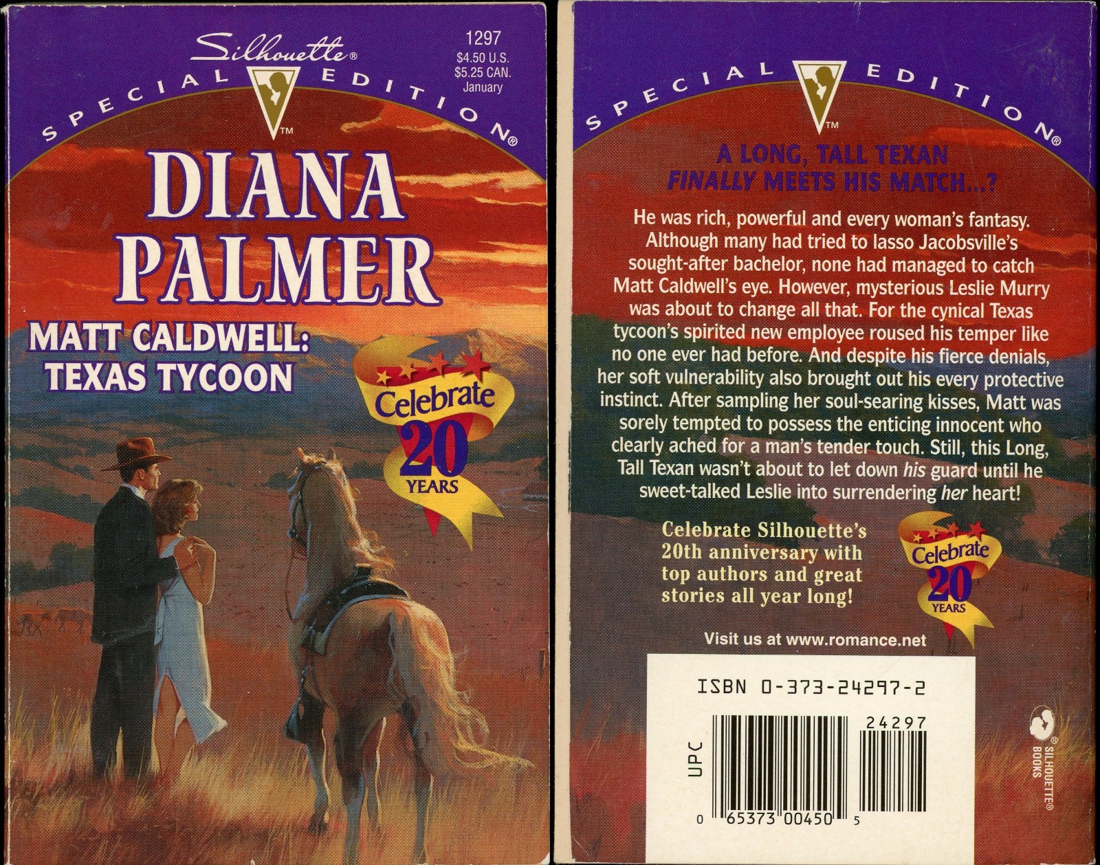 Long Tall Texans Romance Western Lot of 2 Paperback by Diana Palmer