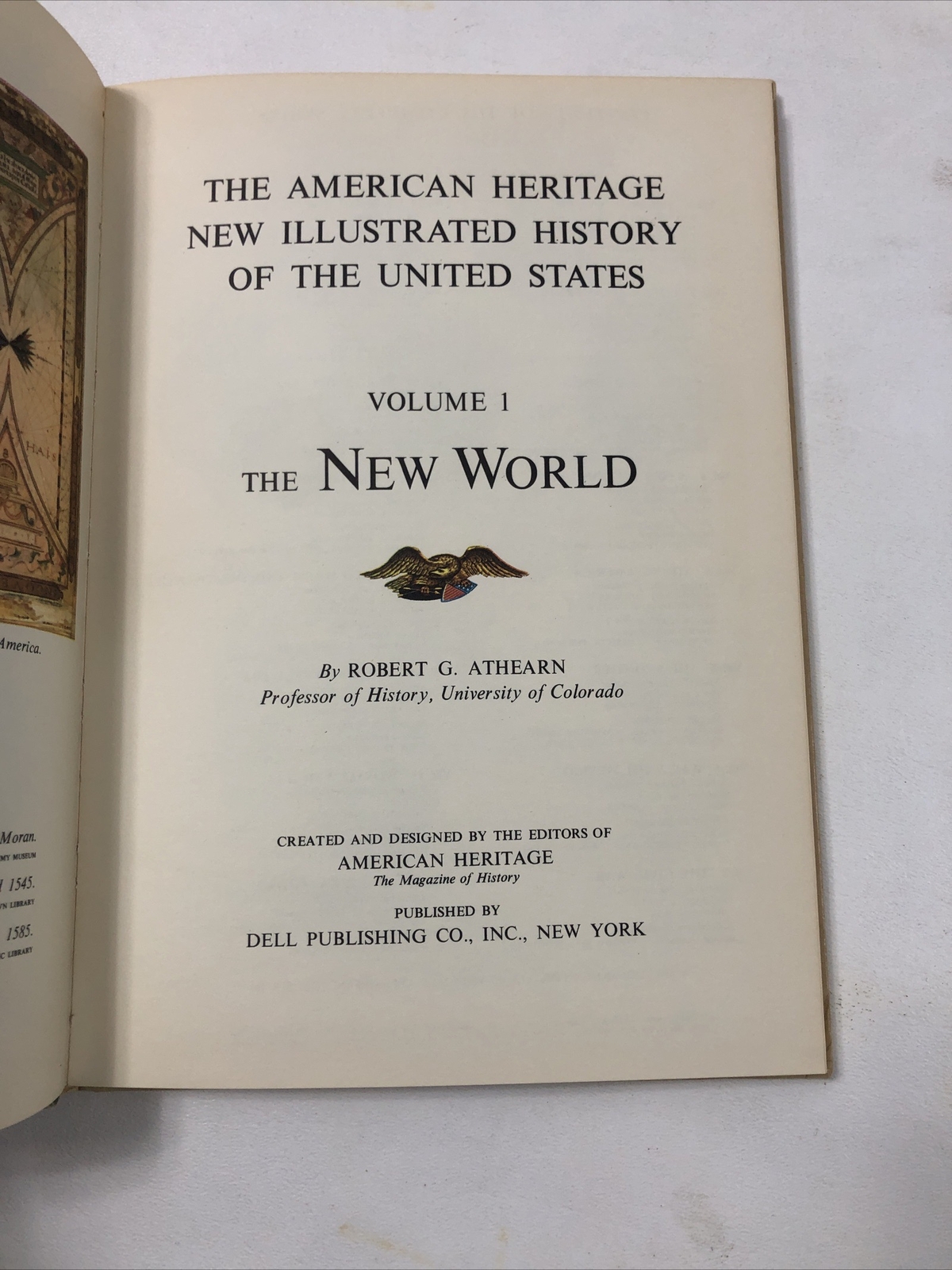 American Heritage U. S. History: Vol. 1: The New World – Athearn (HC, 1963)