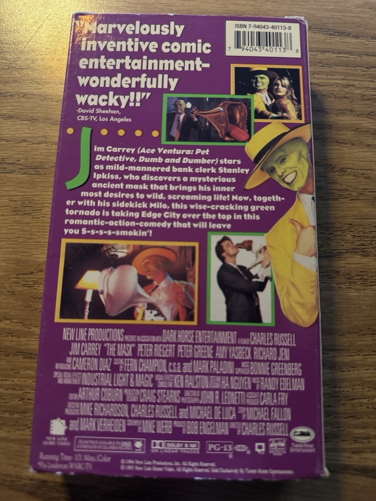 The Mask Paperback Book Novelization + (VHS , 1994) Jim Carrey 90s Movies