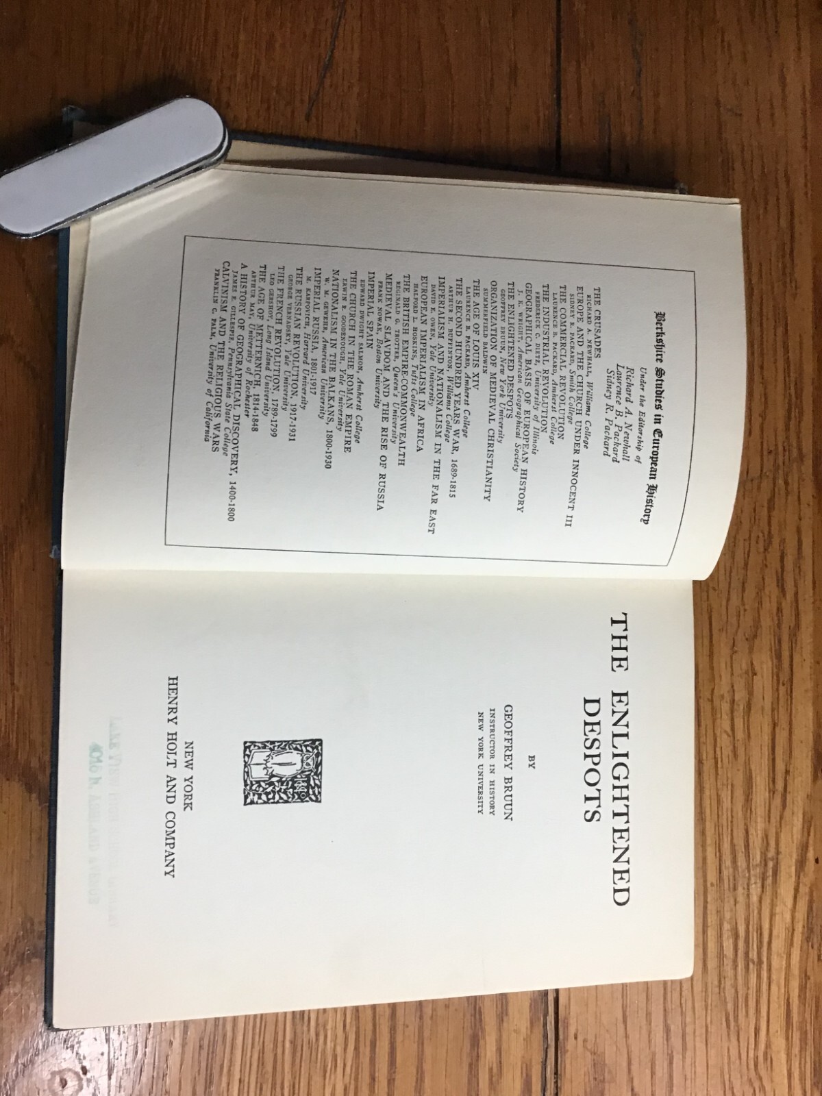 The Enlightened Despots By Geoffrey Bruun 1929