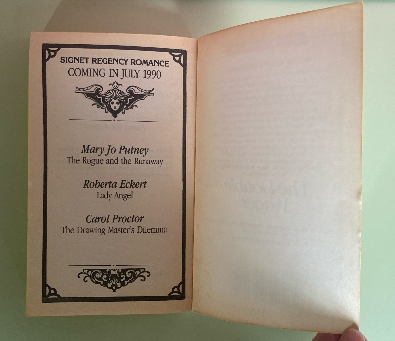 The Double Wager Mary Balogh 1985 First Printing Signet Regency Vintage Romance