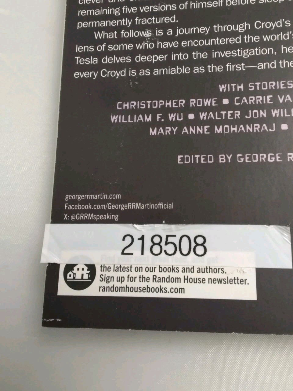 Wild Cards Sleeper Straddle Edited By George RR Martin Paperback New Unread 9.2