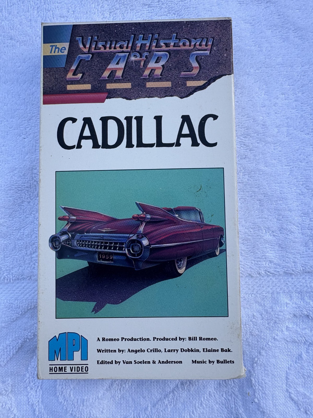 VISUAL HISTORY OF CARS, CADILLAC, VHS Tape