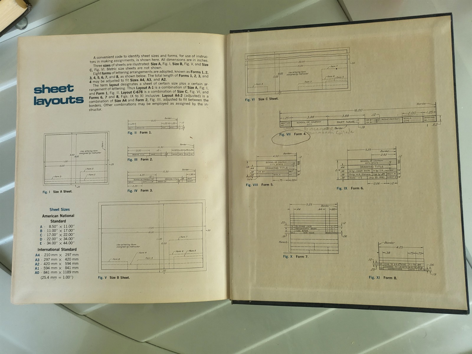 Mechanical & Technical Drawing Hardcover Text Books – Lot of 5