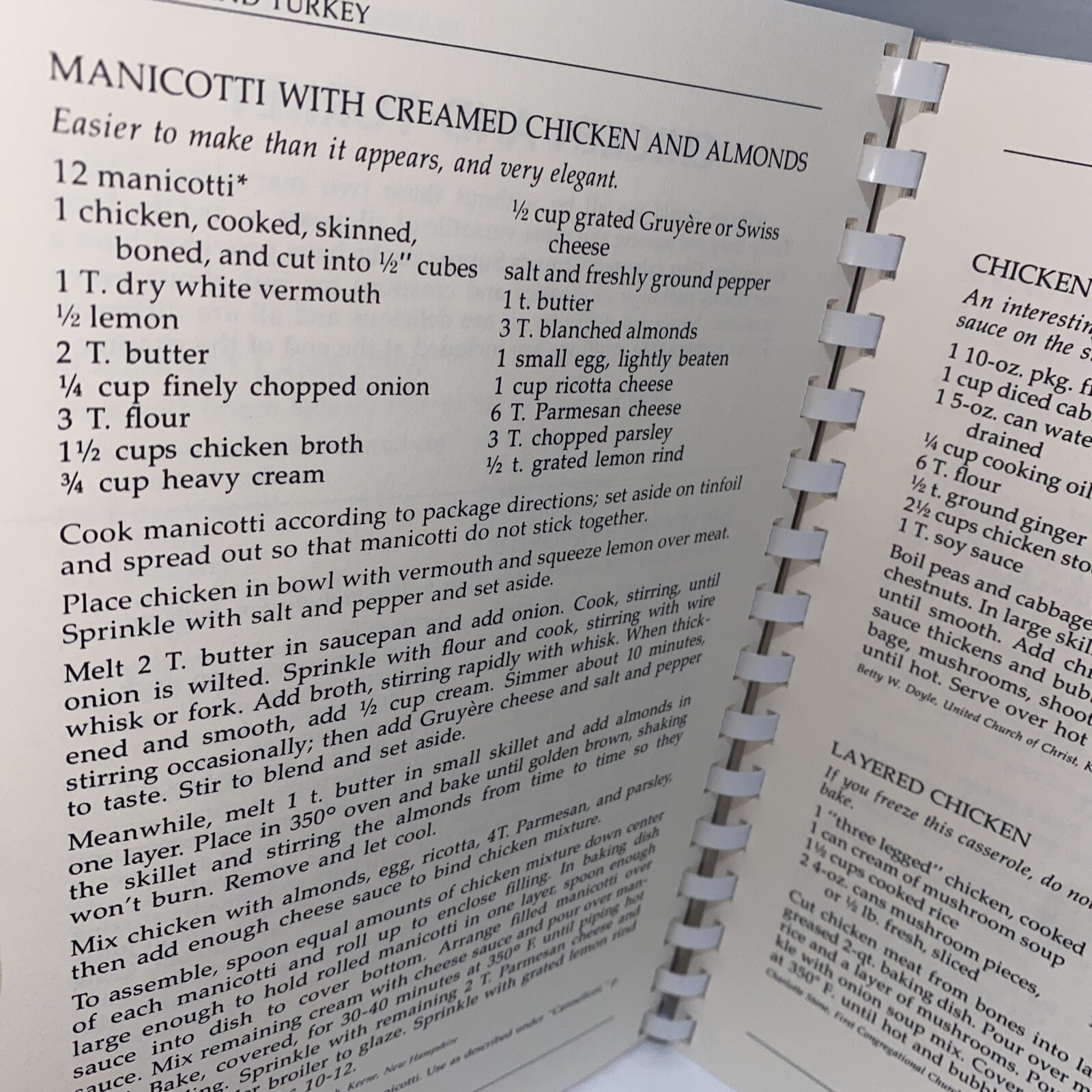 Yankee Church Supper Cookbook — 1988 / 375 RECIPES / 241 PAGES