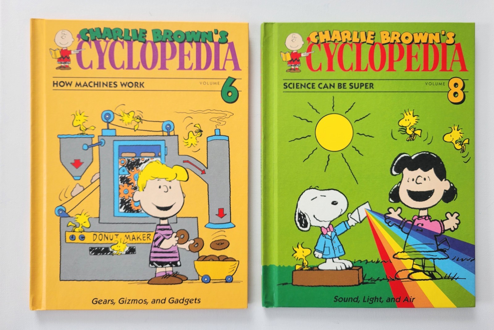 Vintage 1990 Charlie Brown’s ‚Cyclopedia HCs Lot of 5: Books 2 4 6 8 9