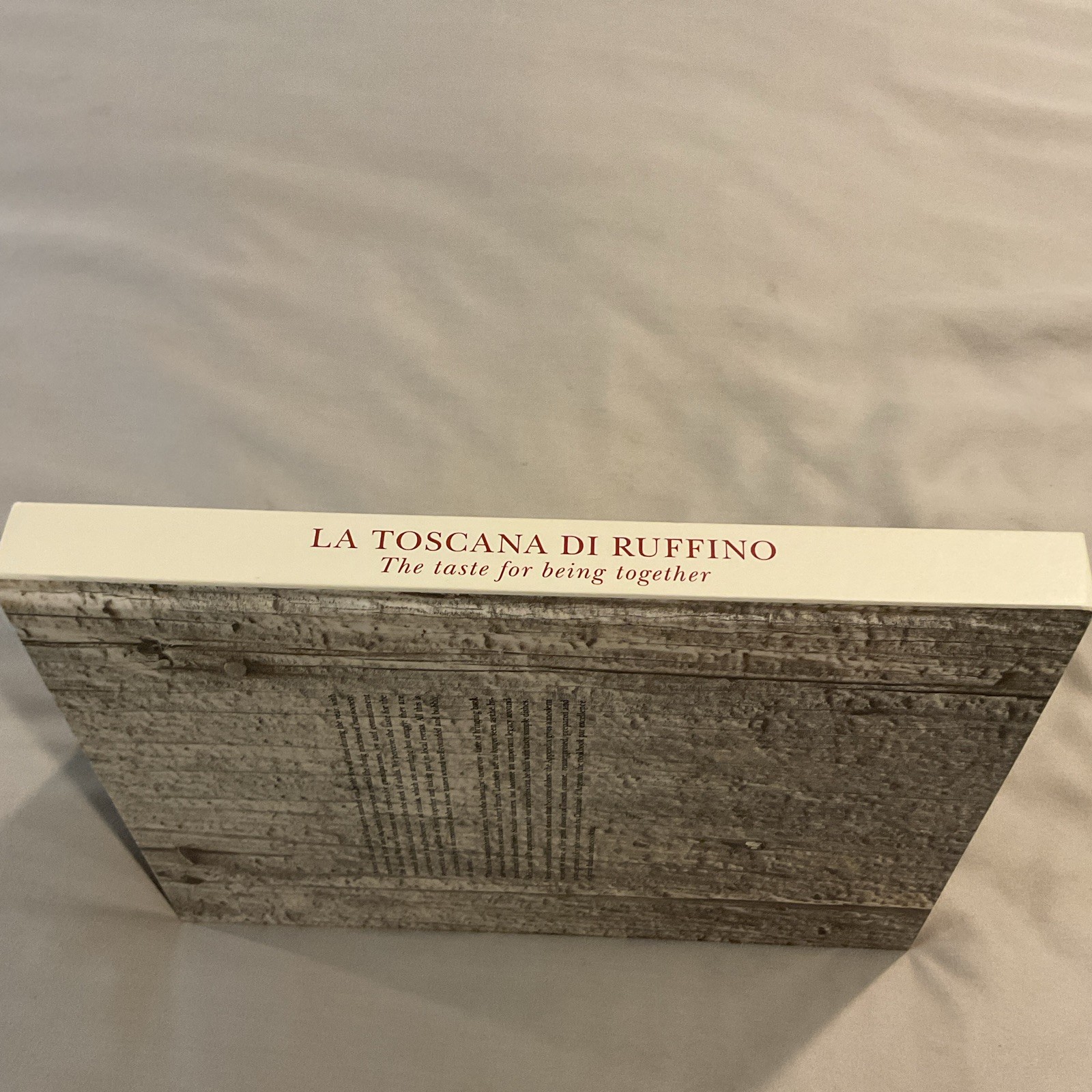 La Toscana di Ruffino Hardcover Cookbook English Compilation Tuscan Cuisine