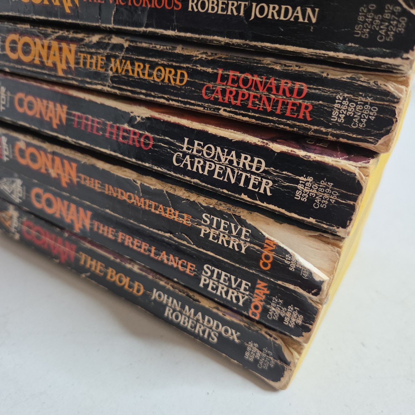 CONAN THE BARBARIAN 12x PAPERBACK Book LOT Fantasy TOR Robert Jordan