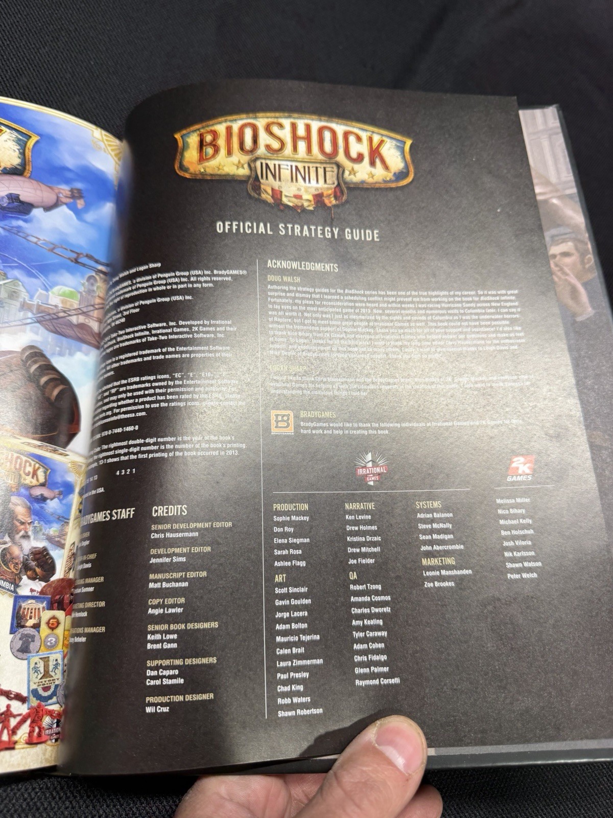 BioShock Infinite Limited Collector’s Edition Strategy Guide 2013 Hardcover Book
