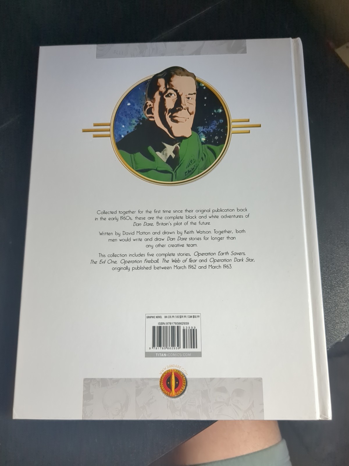 Dan Dare: The Evil One David Morton Keith Watson HC Titan Comics OOP HTF RARE