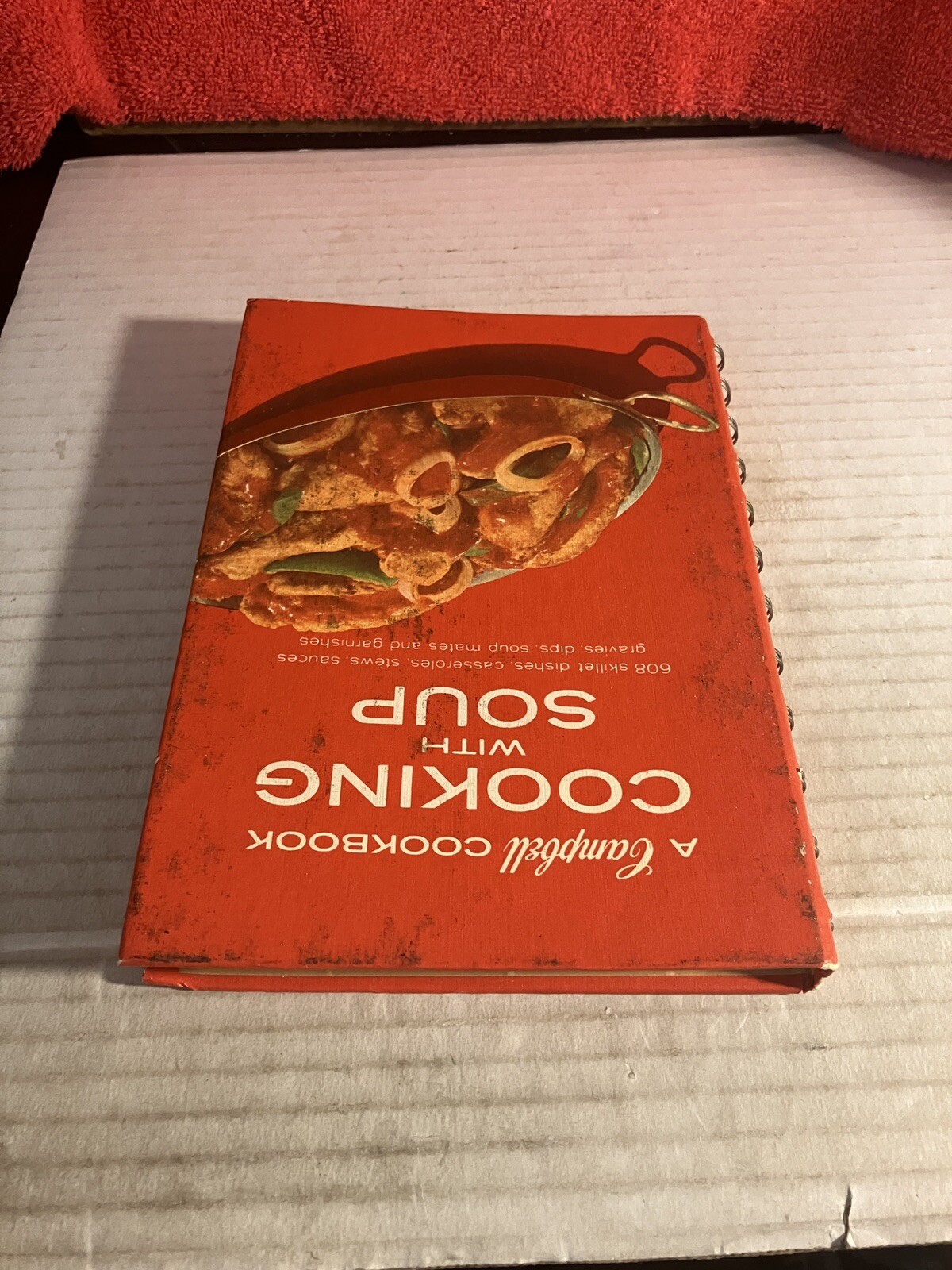 Vintage 1970 Campbell’s Cooking With Soup Spiral Bound Hardcover. DWK135