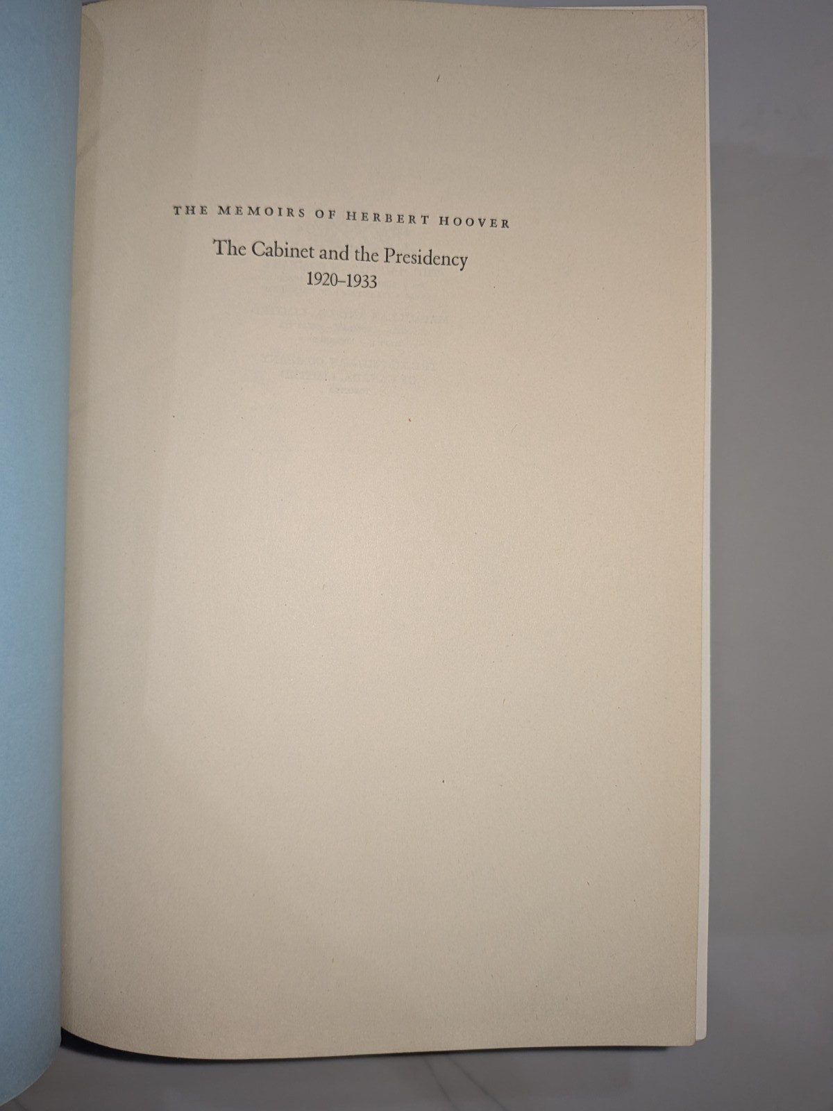 Memoirs of Herbert Hoover | Complete 3 Vol Set | 1951-52 | Hardcover | Macmillan