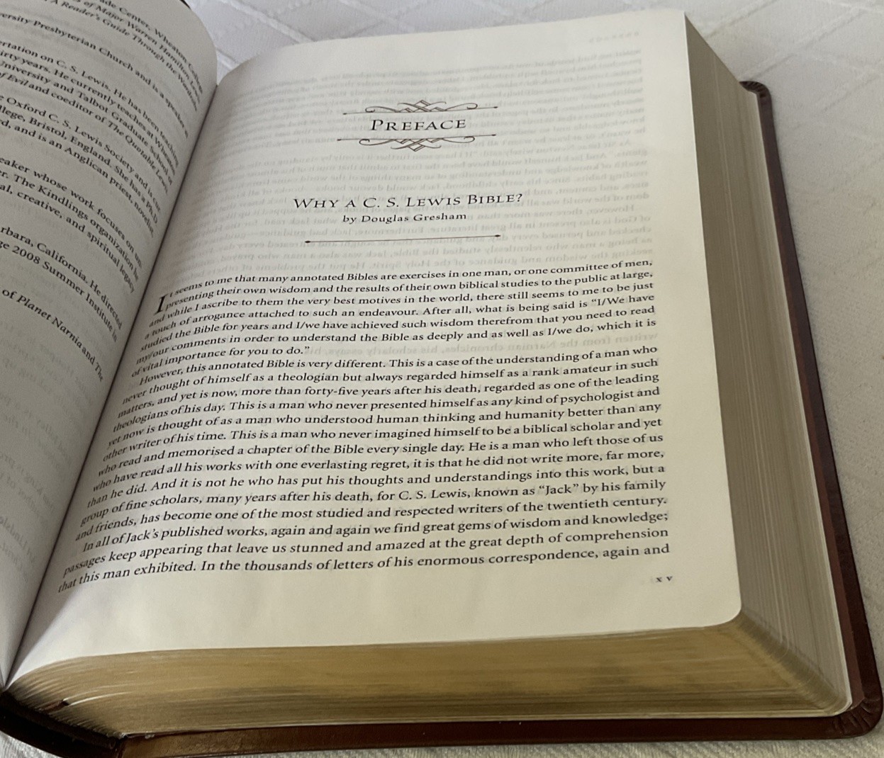 The C. S. Lewis Bible NRSV LEATHER