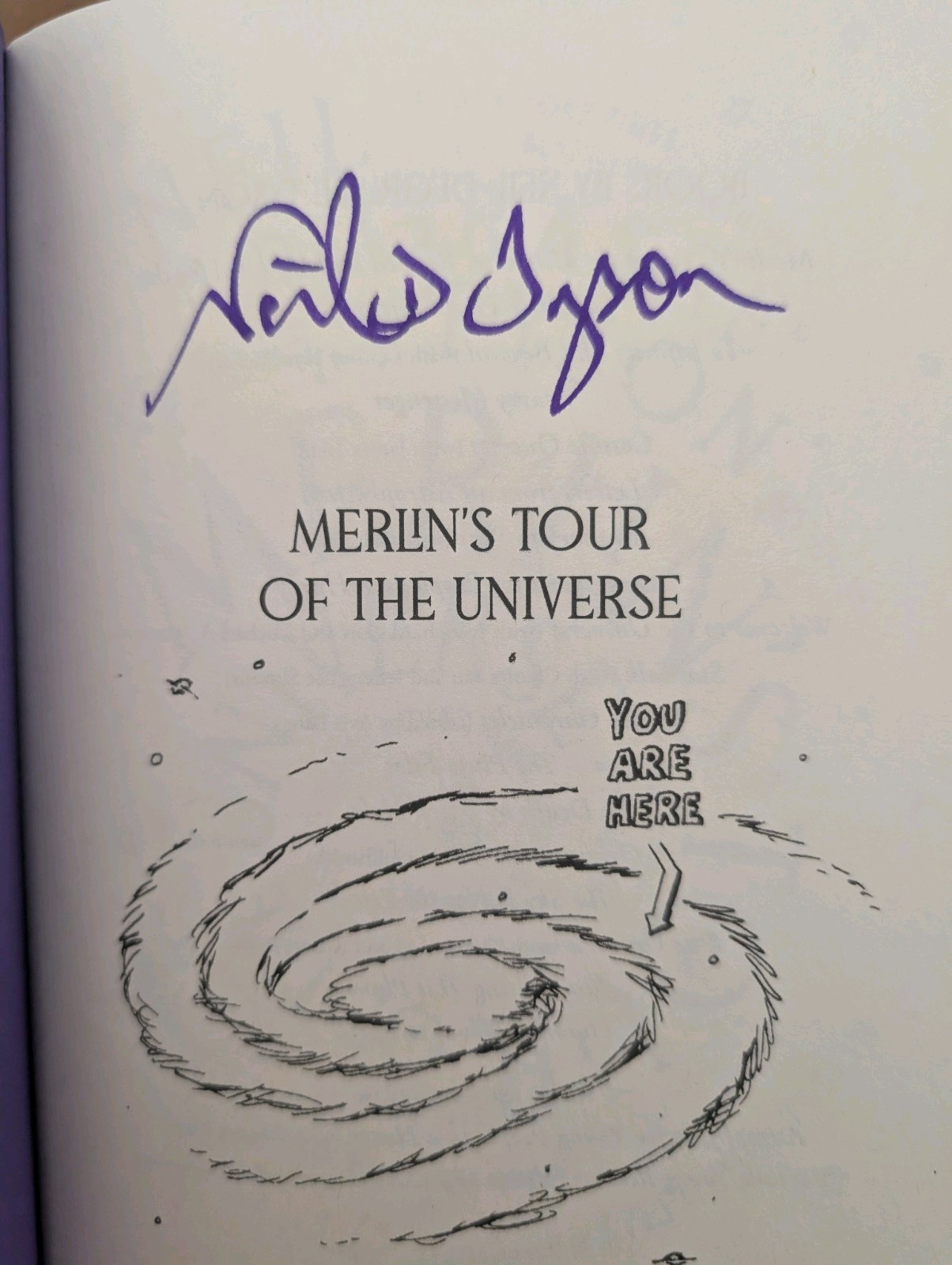 Neil deGrasse Tyson Signed Merlin’s Tour of the Universe Autographed
