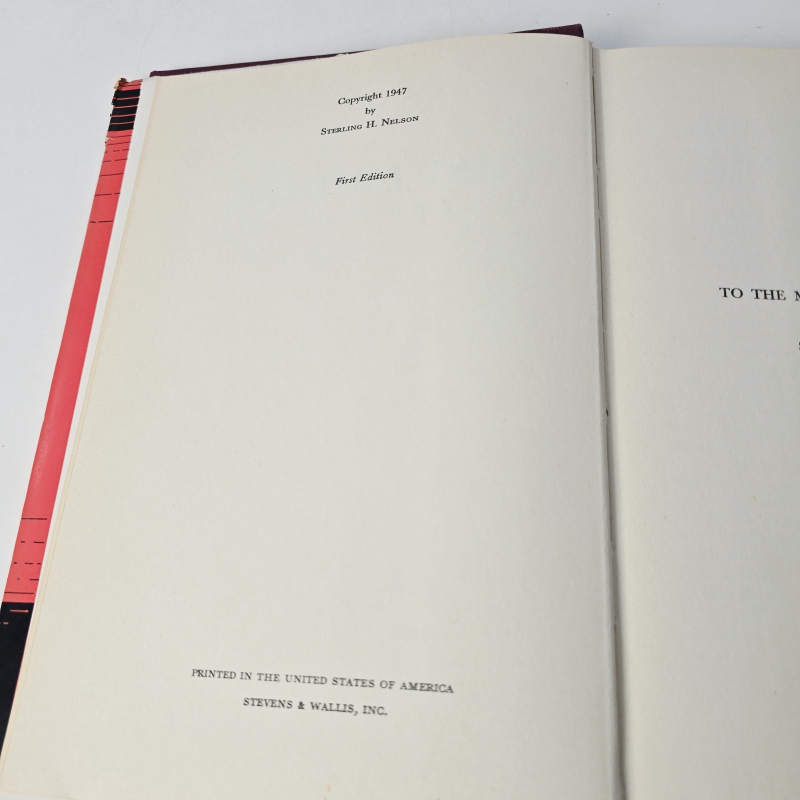What Truth Is by N. L. Nelson – Hardcover Dust Jacket 1947