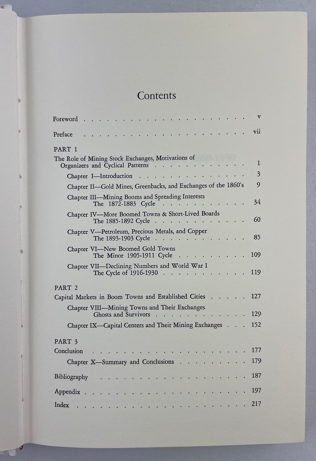 Mining Stock Exchanges, 1860-1930 : An Historical Survey, Marian V. Sears, 1973