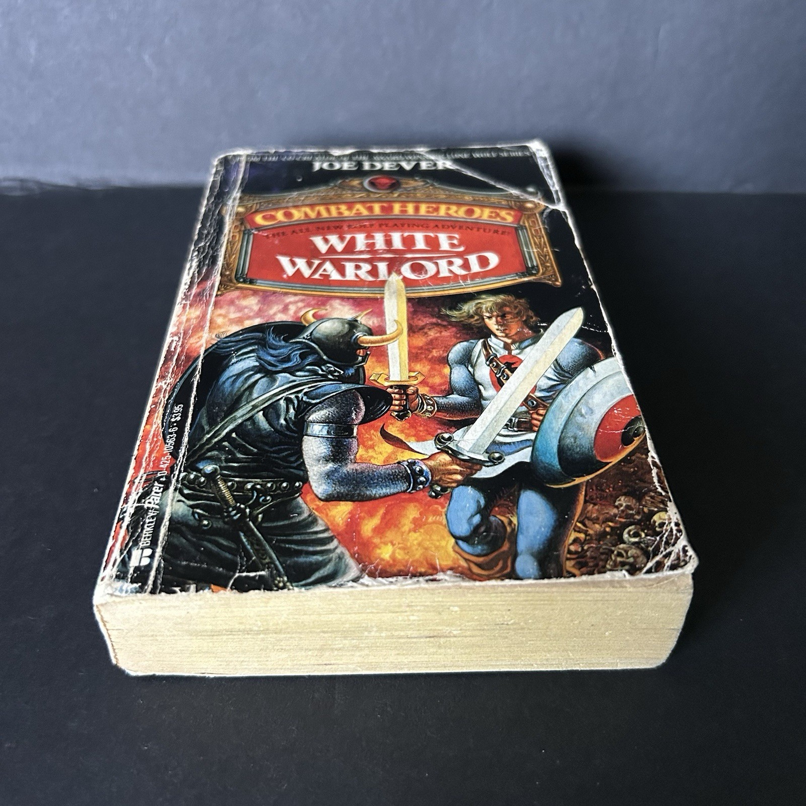 Combat Heroes: White Warlord by Joe Dever 1988 Berkley Pacer Books 1st Printing