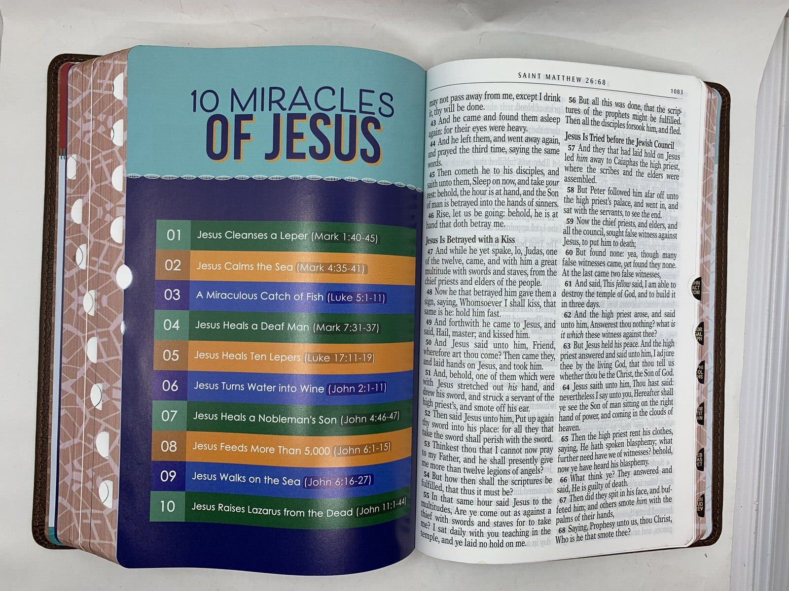 KJV Kids Bible, LARGE PRINT 40 Pages Full Color Study Helps, Presentation INDEX