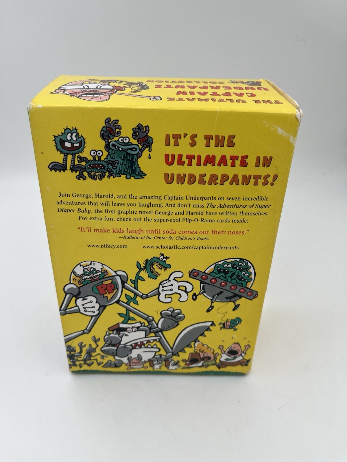 The Ultimate Captain Underpants Collection 8 Books Box Set Dave Pilkey PB