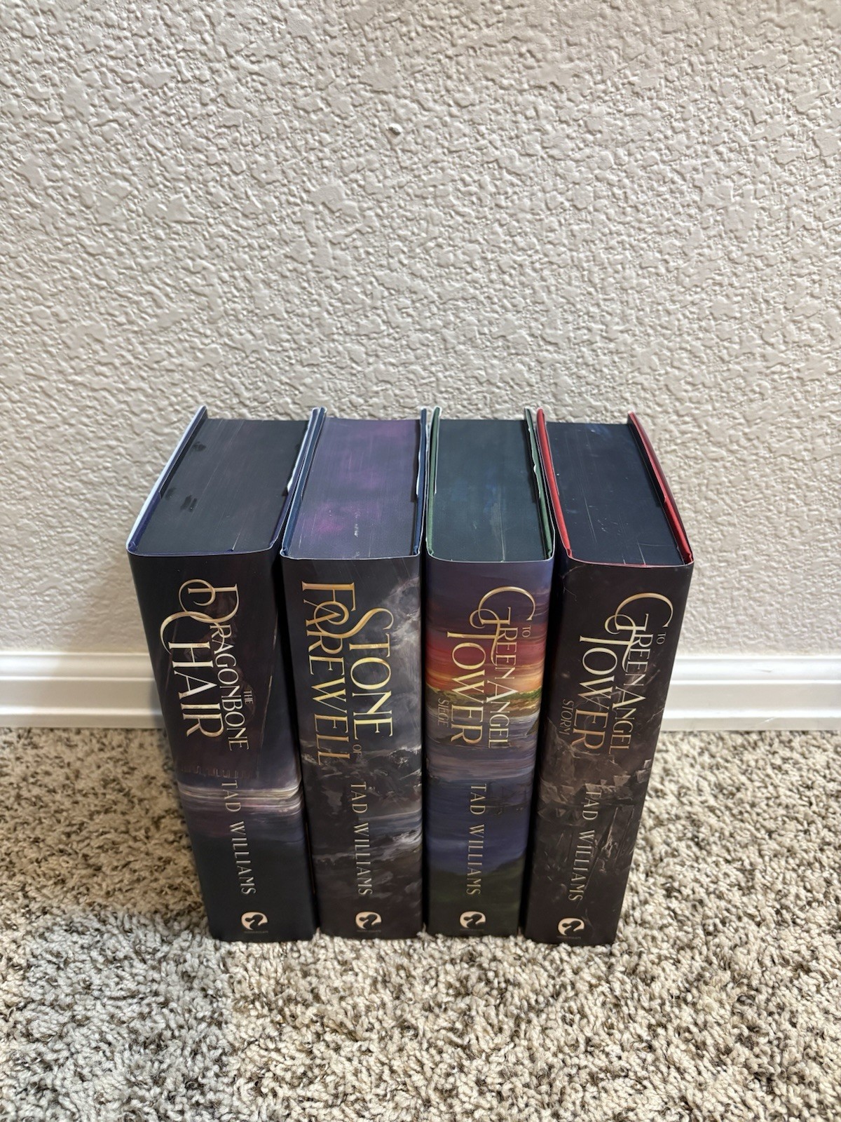 Broken Binding Dragonbone Chair Signed T1 Tad Williams Memory, Sorrow, and Thorn