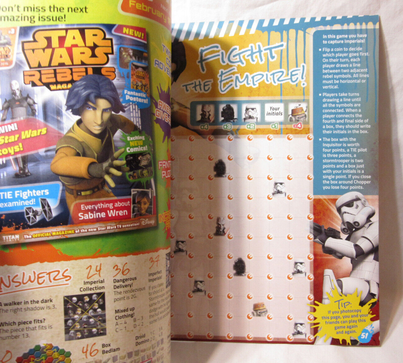STAR WARS REBELS MAGAZINE * January 2016 * Titan Comics #2
