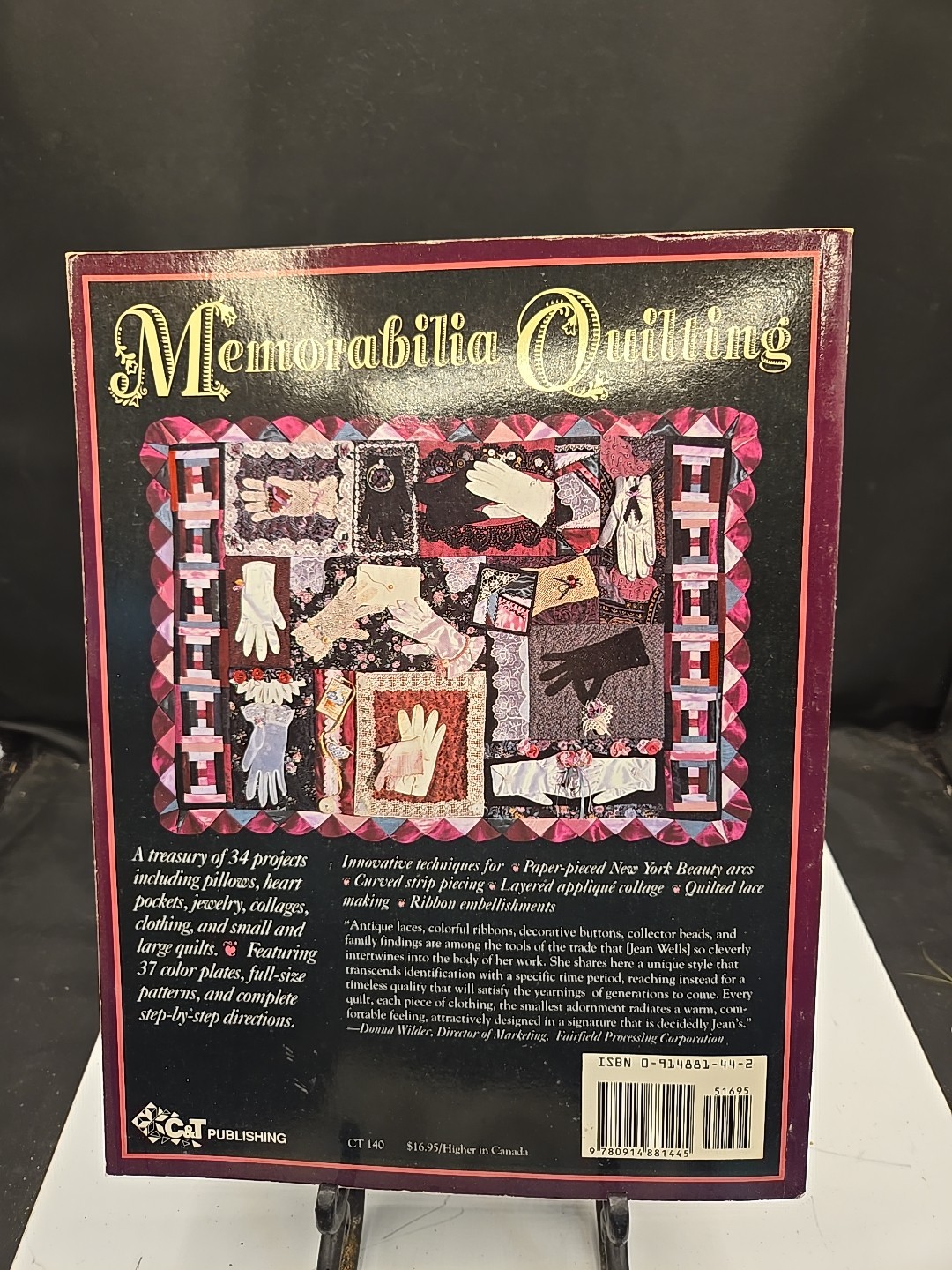 Memorabilia Quilting by Jean Wells Memory Quilts Collage Quilts Make 34 Projects