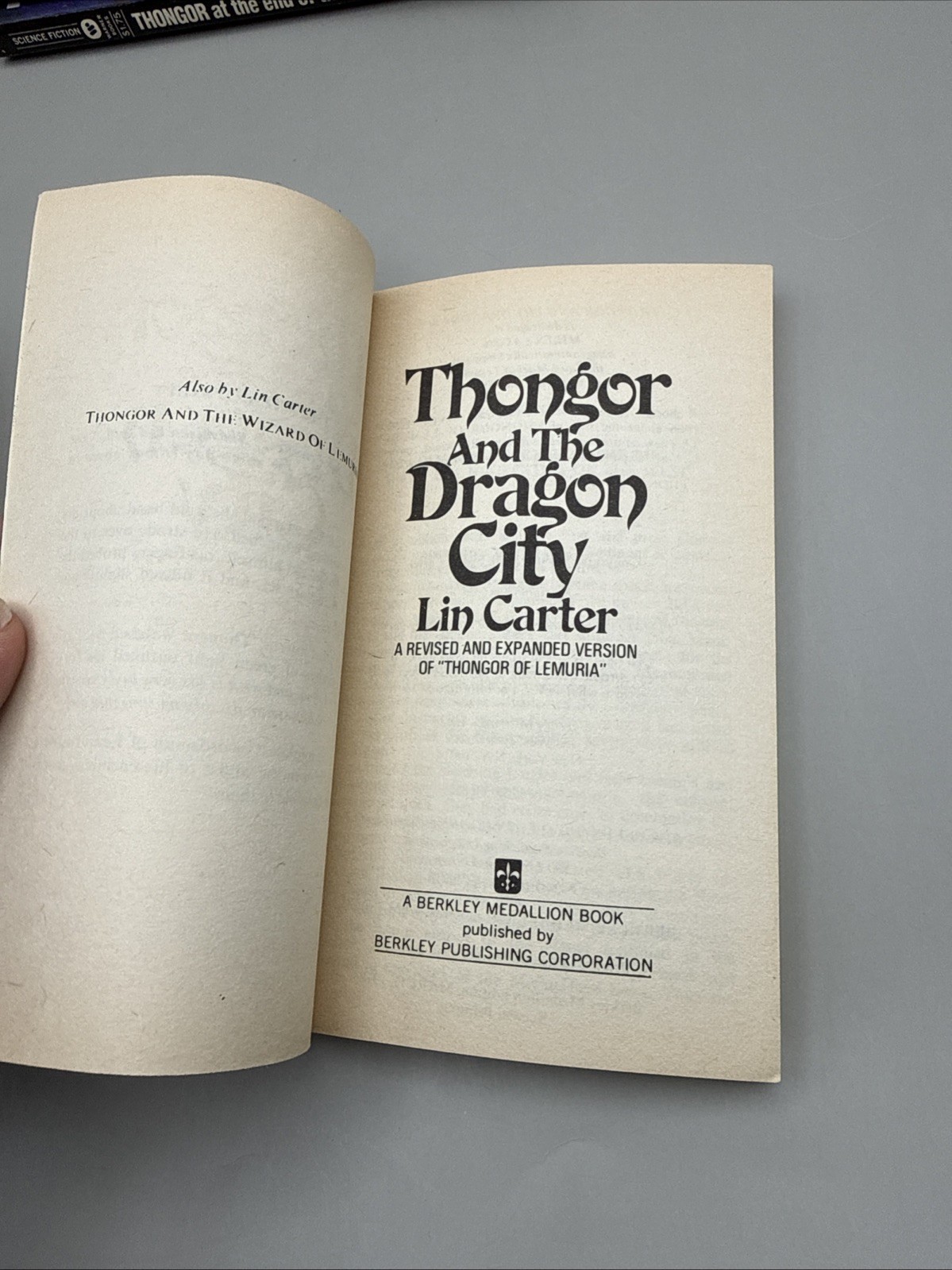 Lin Carter Thongor 1970’s Paperbacks Berkley And Warner Vintage Sci Fi – Lot 6